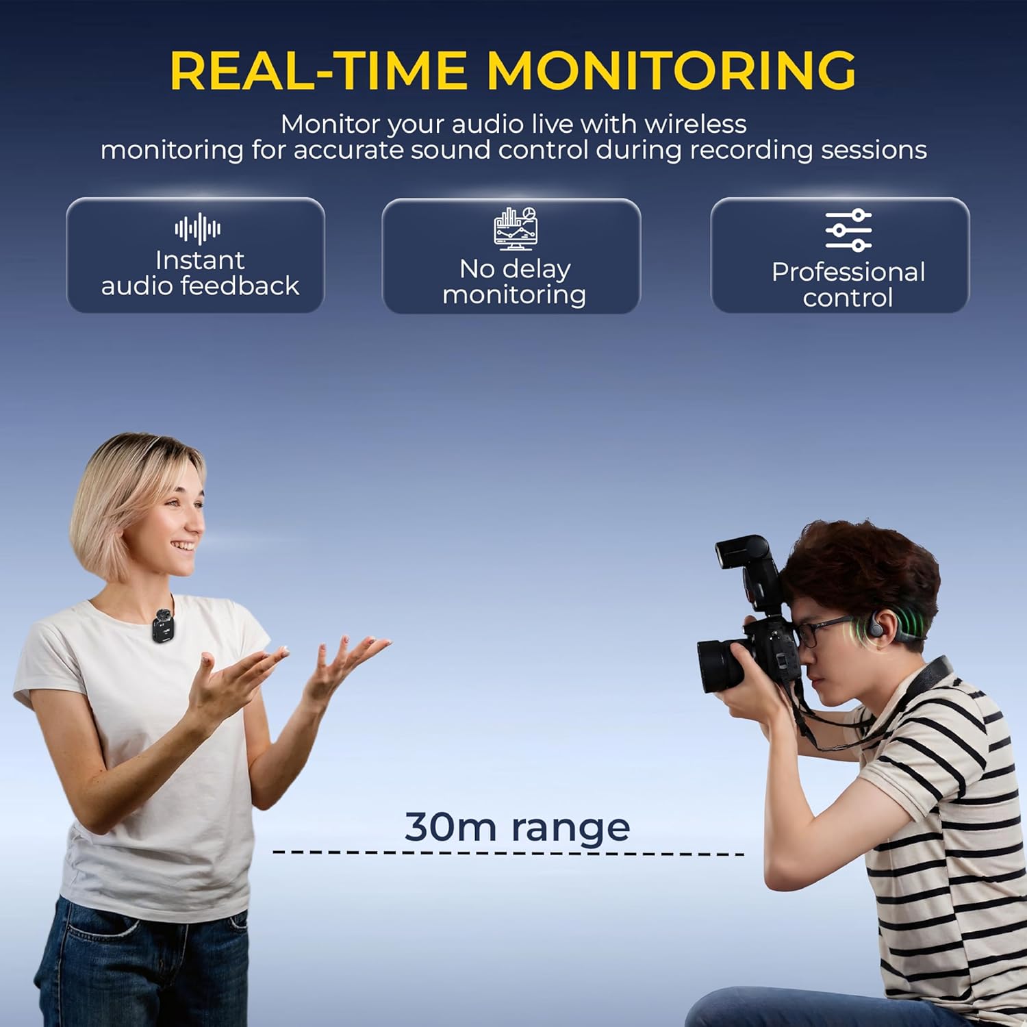 Digitek DWM 122 Wireless Microphone with Audio Monitoring