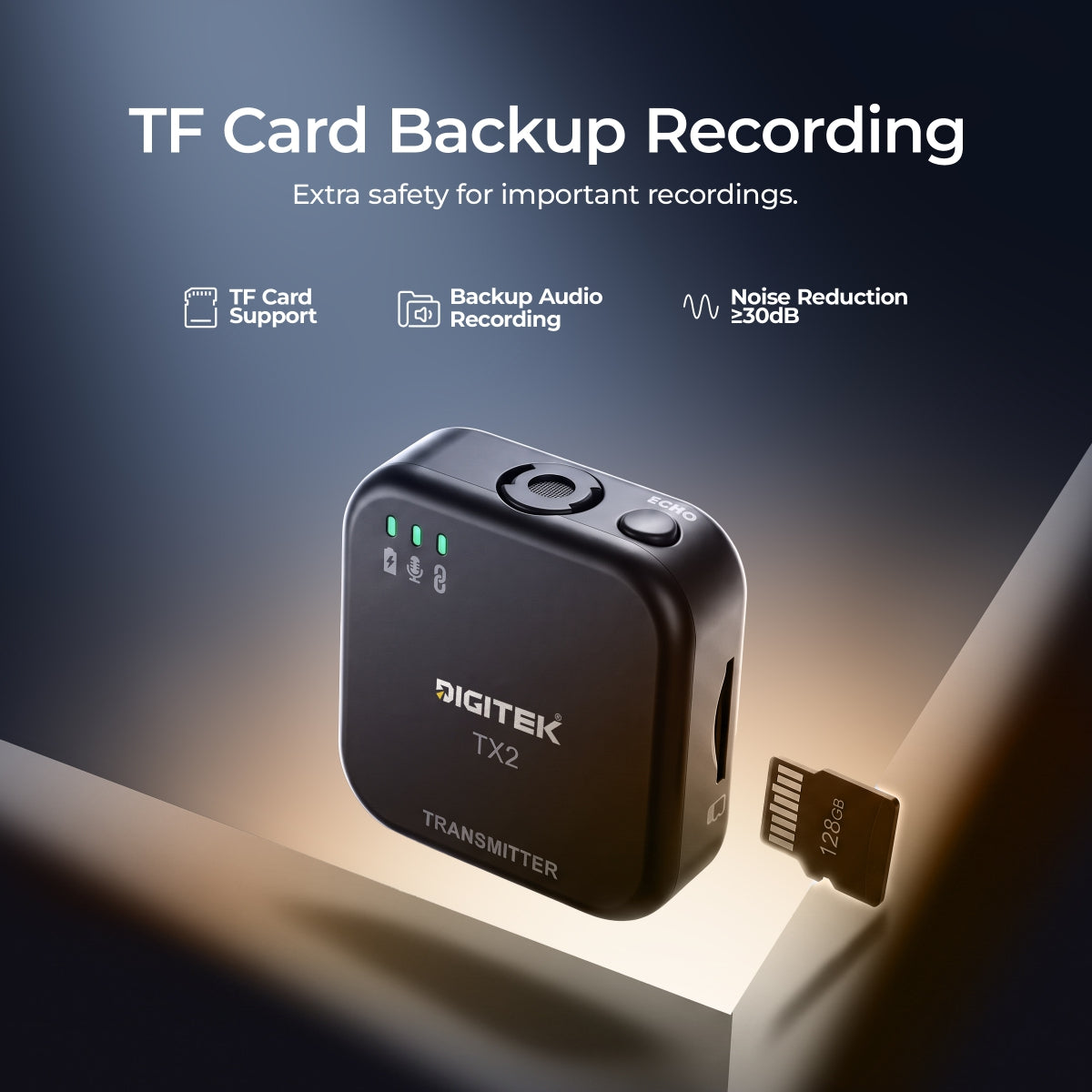 Digitek DWM 122 Wireless Microphone with Audio Monitoring