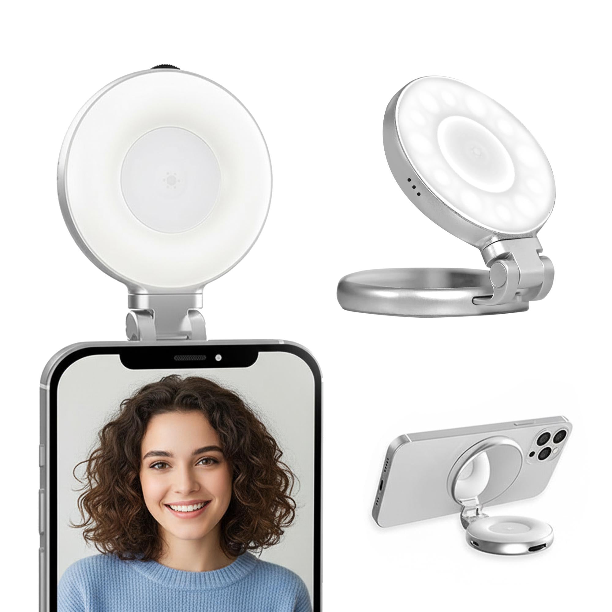 Digitek (DRL 3W) Magnetic Selfie Ring Light with Mirror