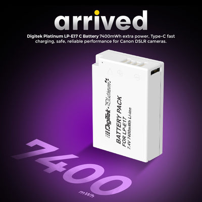 Digitek Platinum (LP-E17 Type C) 1250mAh Li-ion Battery for Canon Cameras